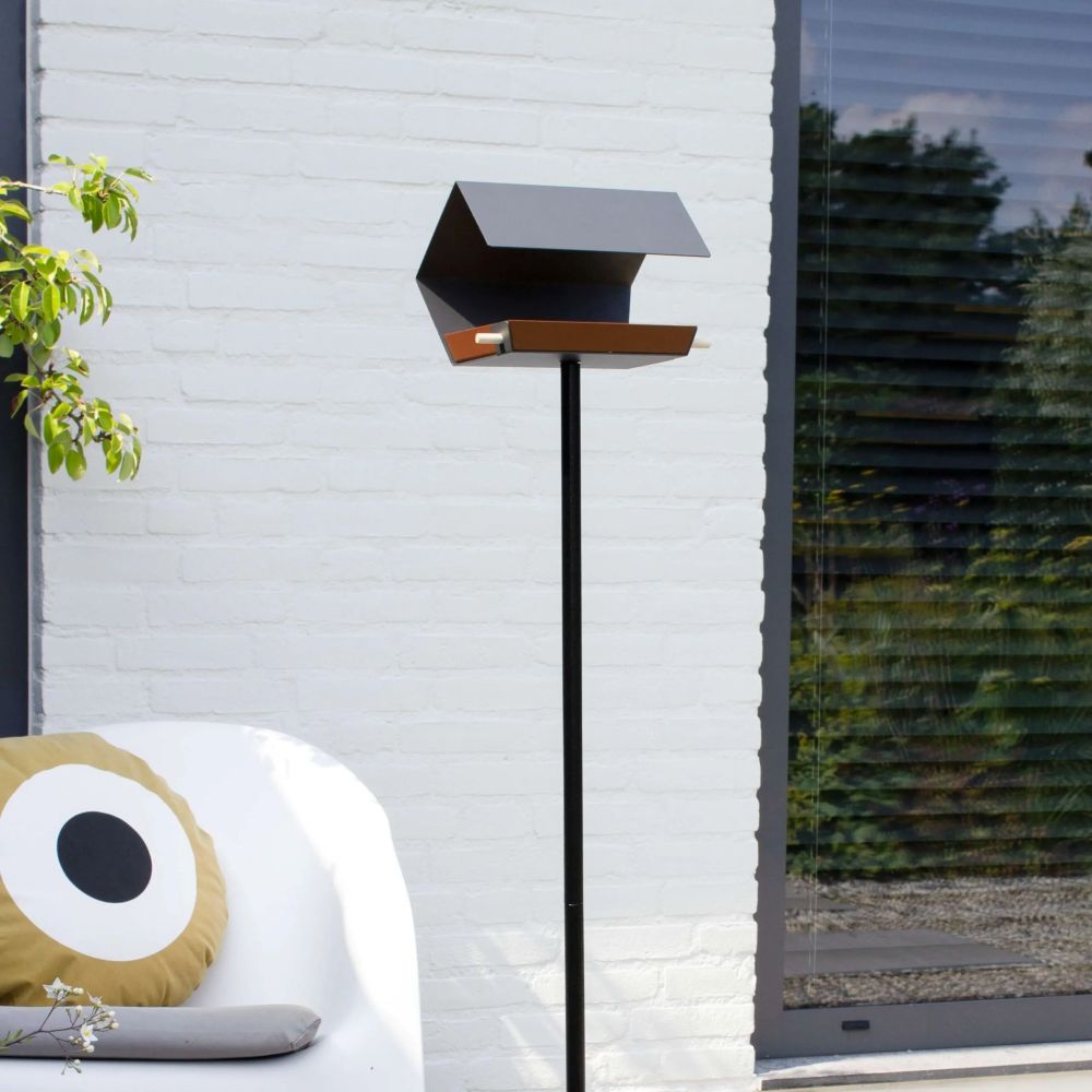 Open Diamond - Vogelvoederhuisje op paal - Diverse Kleuren