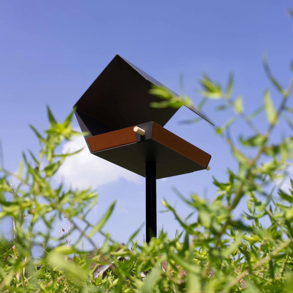 Open Diamond - Vogelvoederhuisje op paal - Diverse Kleuren