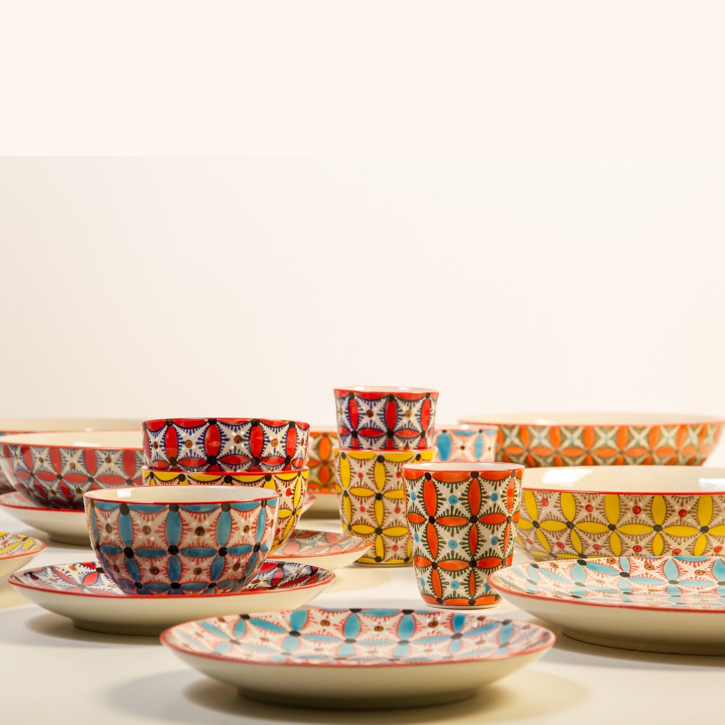 Hippy Dinner Plate - Set 4
