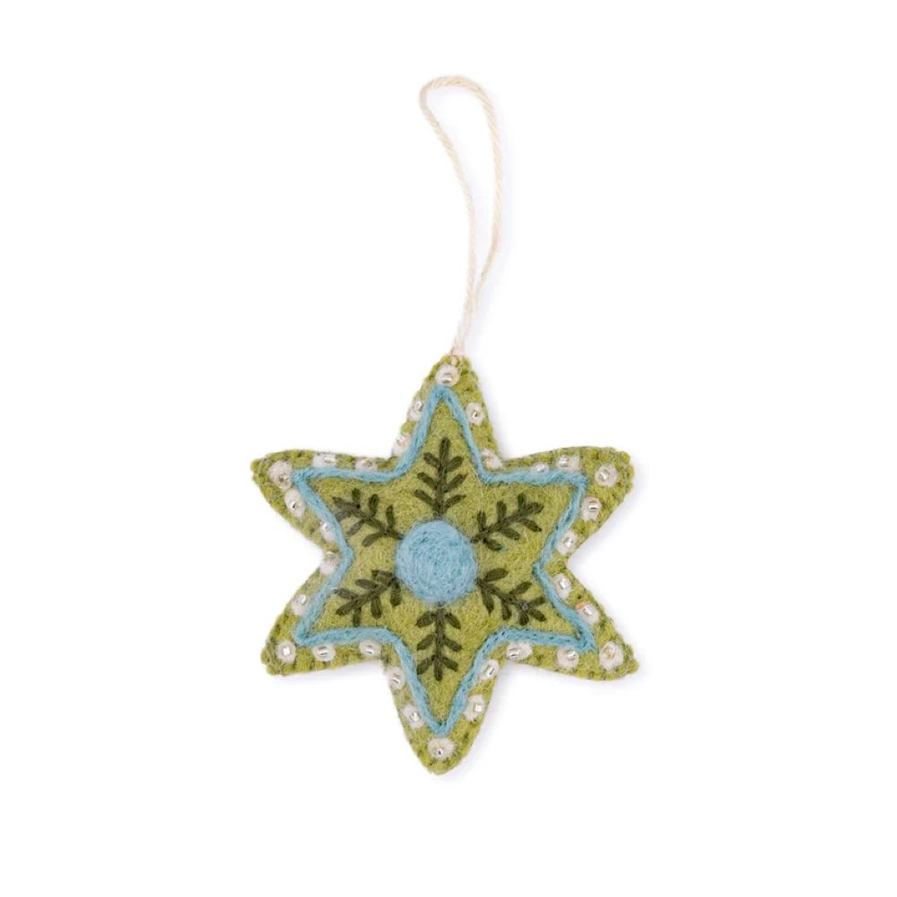 Hanger Ster Embroidery - Diverse Kleuren