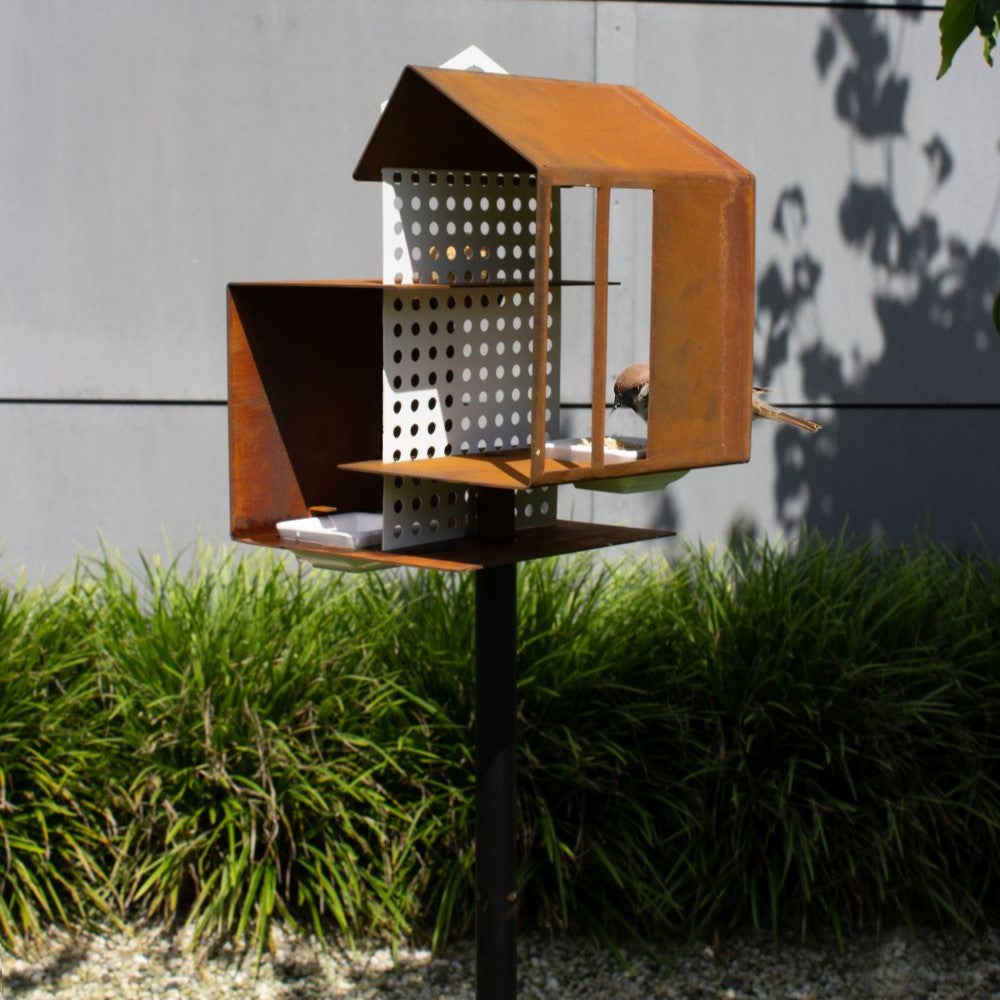 Voederhuisje Tweet House – Cortenstaal