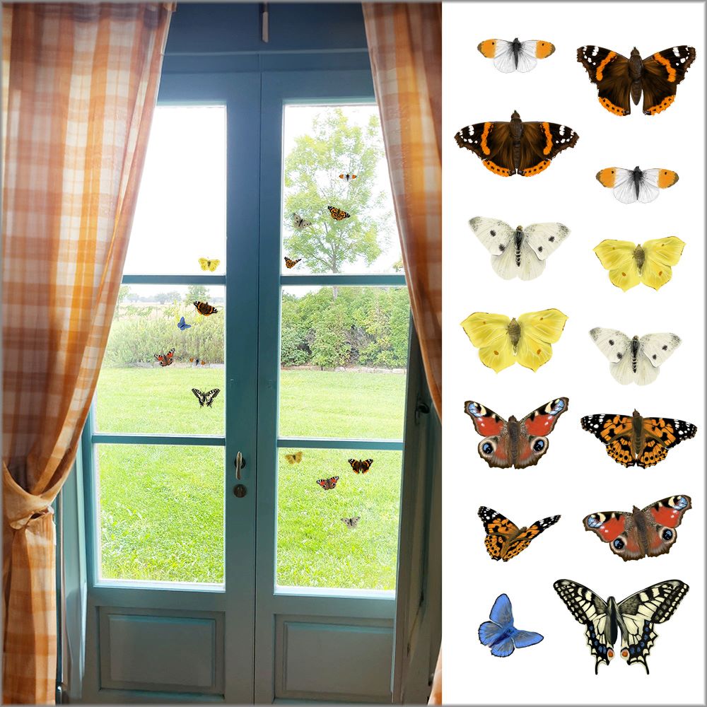 Doppelseitiger Fensteraufkleber - Verschiedene Varianten