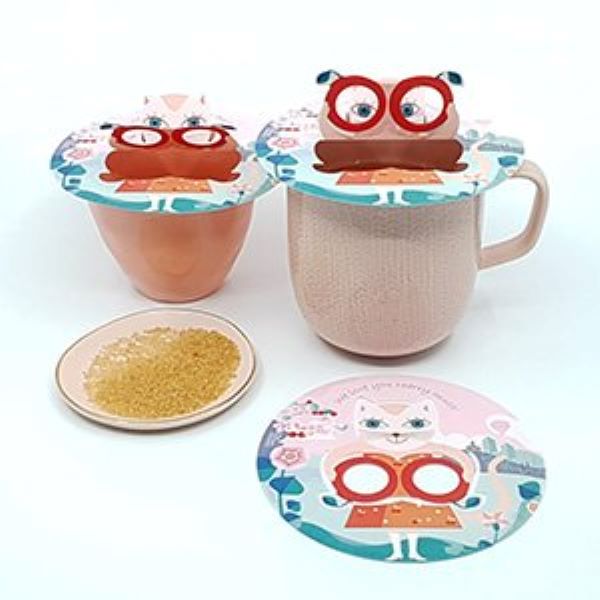 Thee ritueel Cat design - set 4 stuks