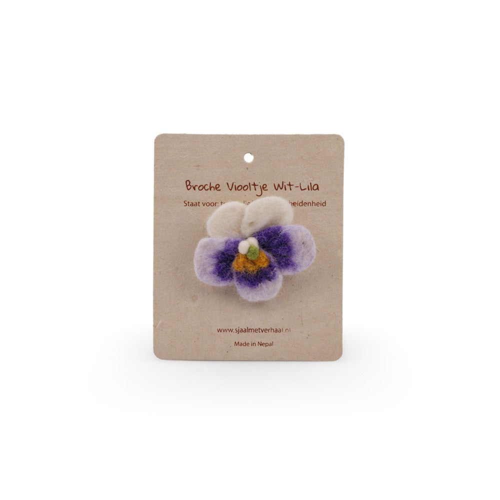 Broche Viooltje - Diverse Kleuren
