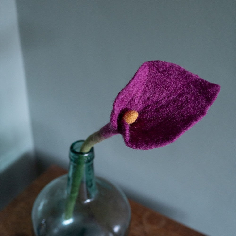 Flower Calla Wool Felt - Various Colors