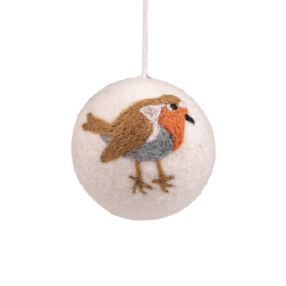 Felt Pendant Ball Bird: Various Variants