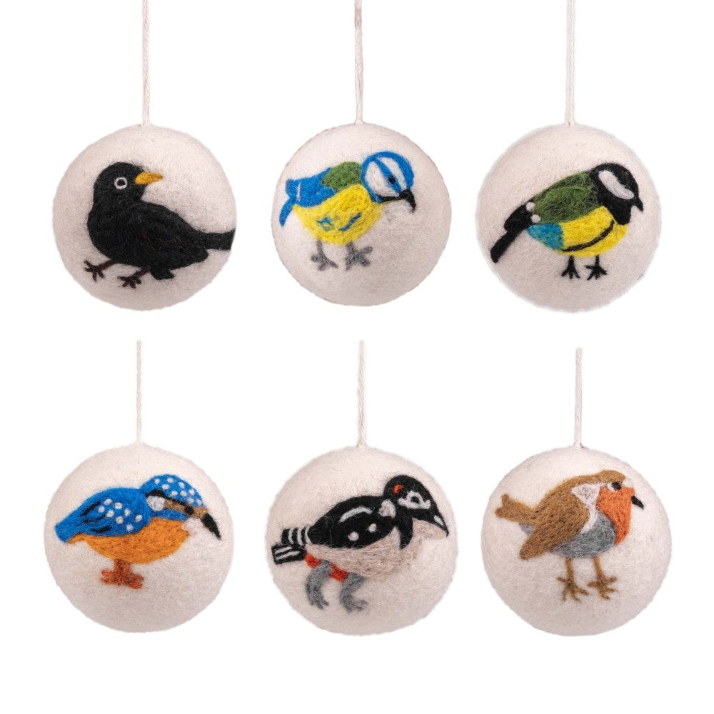 Felt Pendant Ball Bird: Various Variants