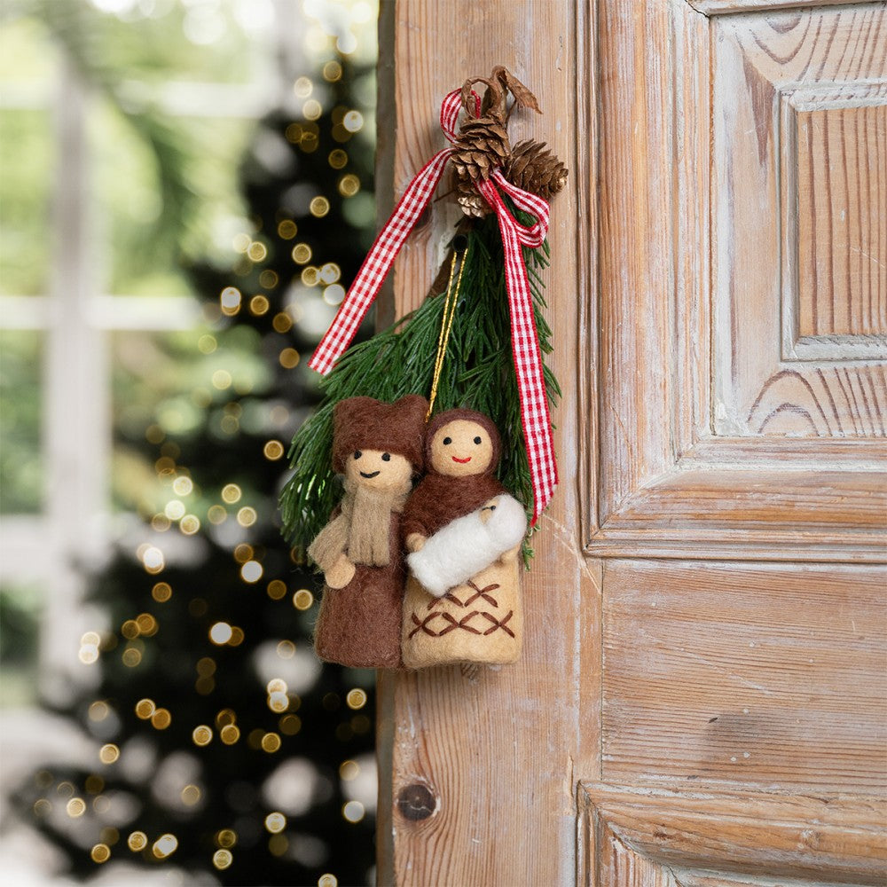 Kerst Hanger Jozef & Maria - Diverse Kleuren