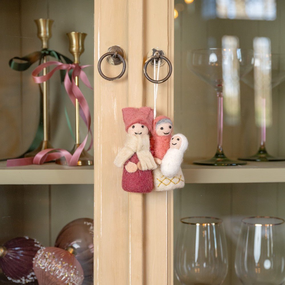Kerst Hanger Jozef & Maria - Diverse Kleuren