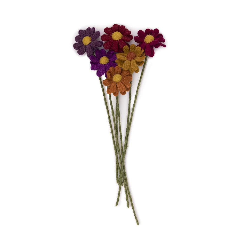 Herfst Margrietje Wolvilt - Diverse Kleuren