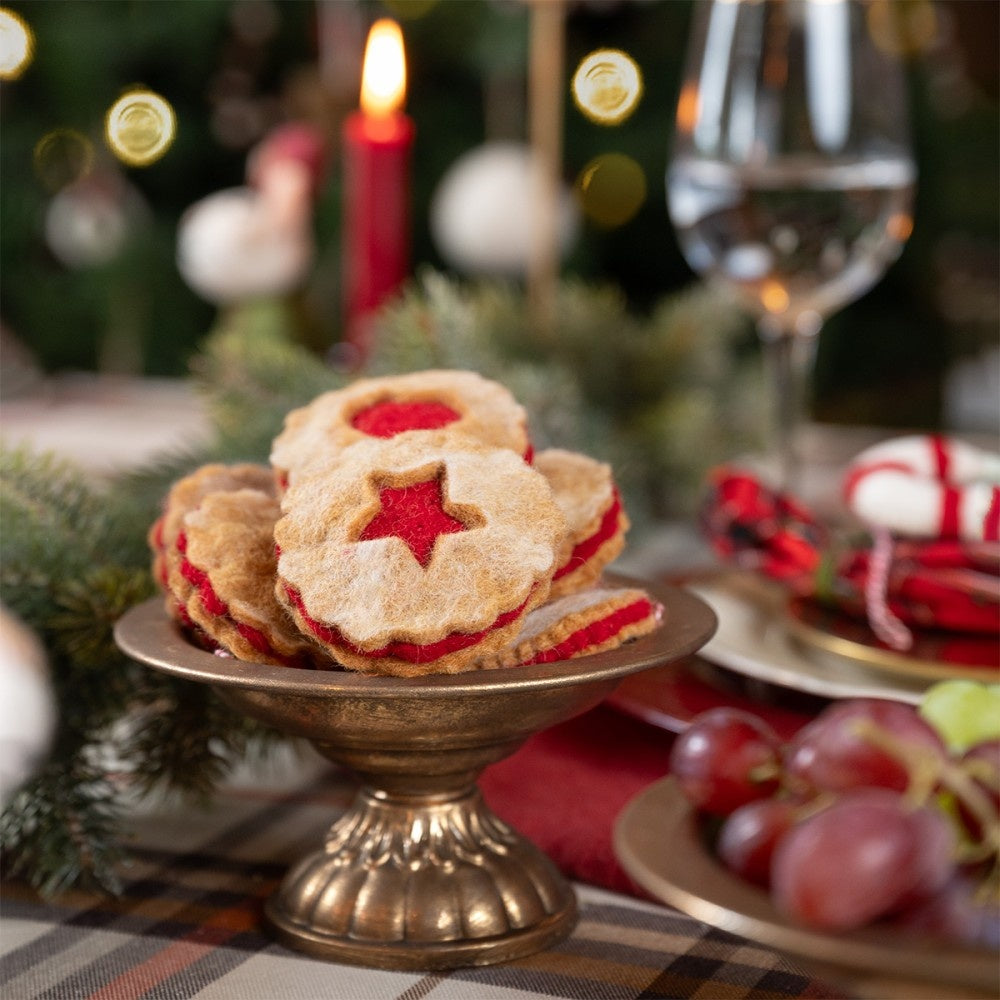 Filzaufhänger Linzer Plätzchen