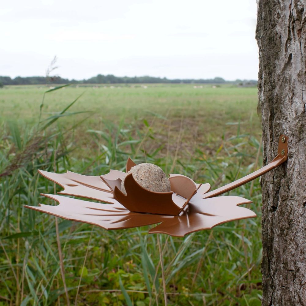 Leaf Me – Wand-vogelvoederschaal - Diverse Kleuren