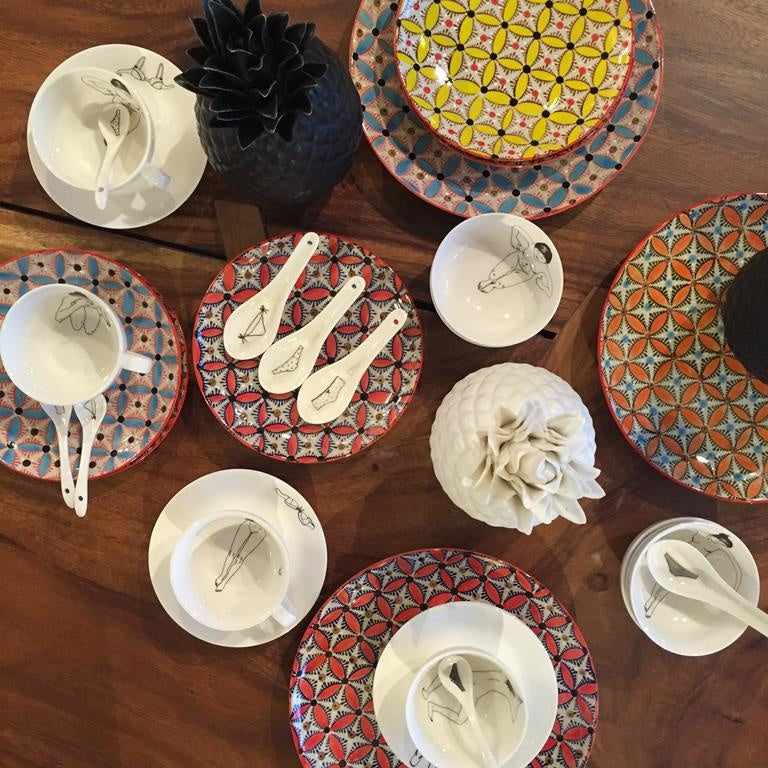 Hippy Dinner Plate - Set 4