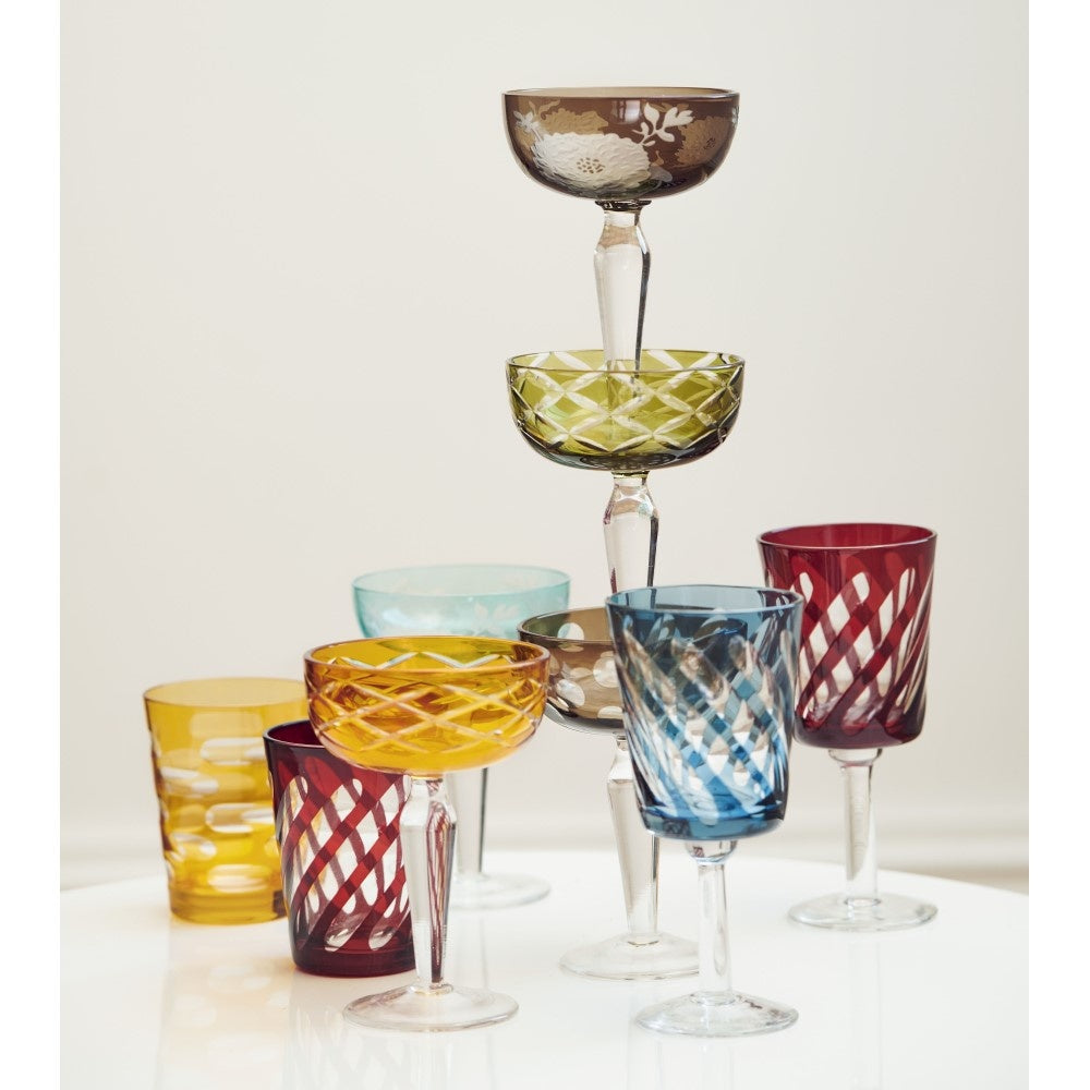 Röhrenförmige Weingläser – Set 4