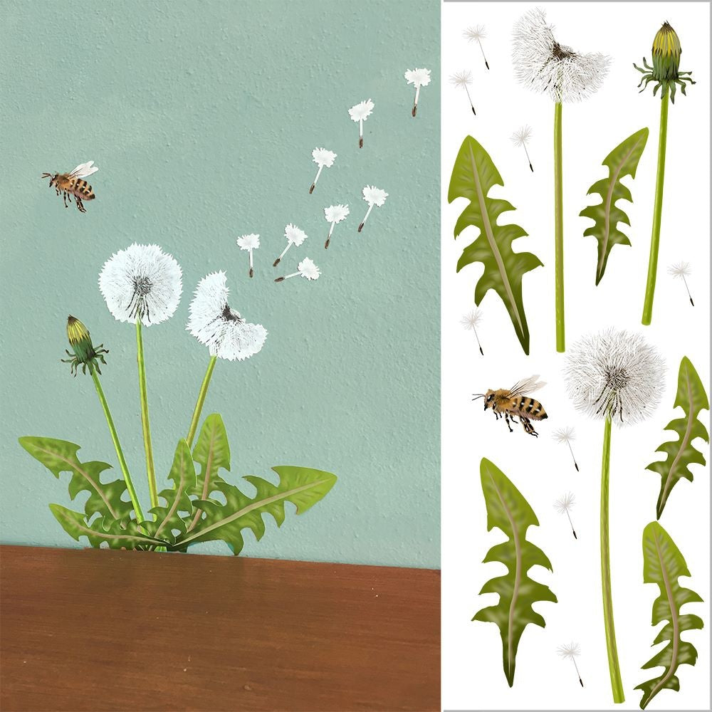 Muursticker Bloemen & Insecten - Diverse Varianten