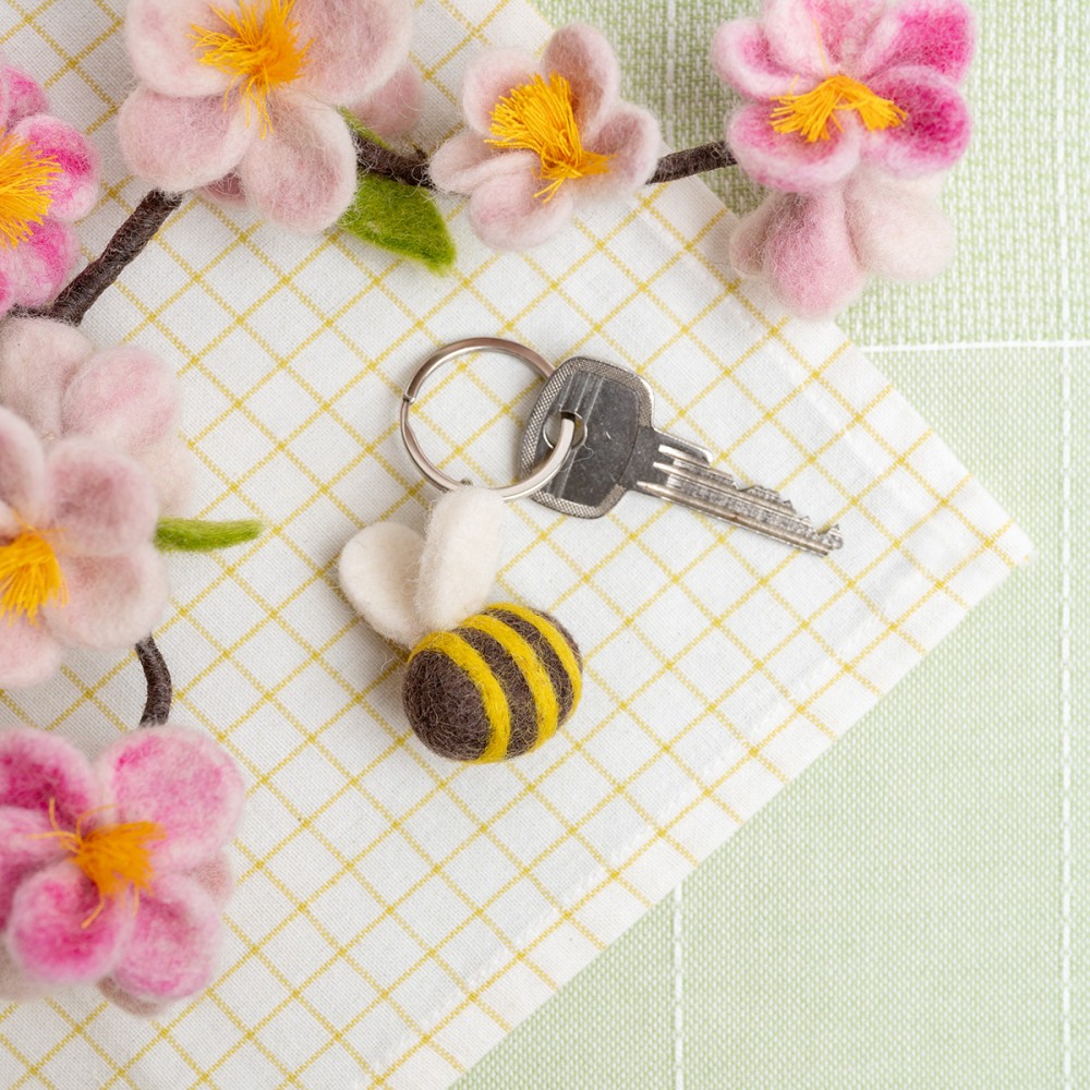 Sleutelhanger Lieveheersbeestje of Bij