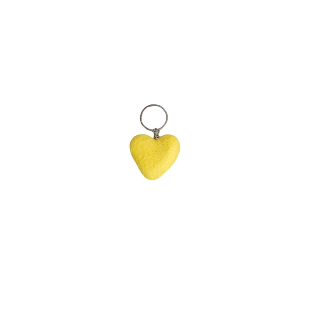 Sleutelhanger Hart - Diverse Warme Kleuren