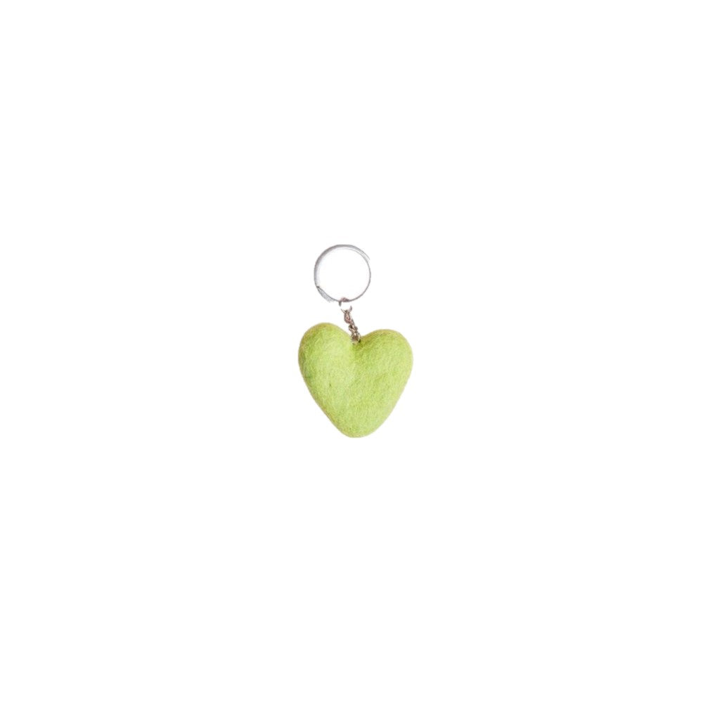 Sleutelhanger Hart - Diverse Warme Kleuren