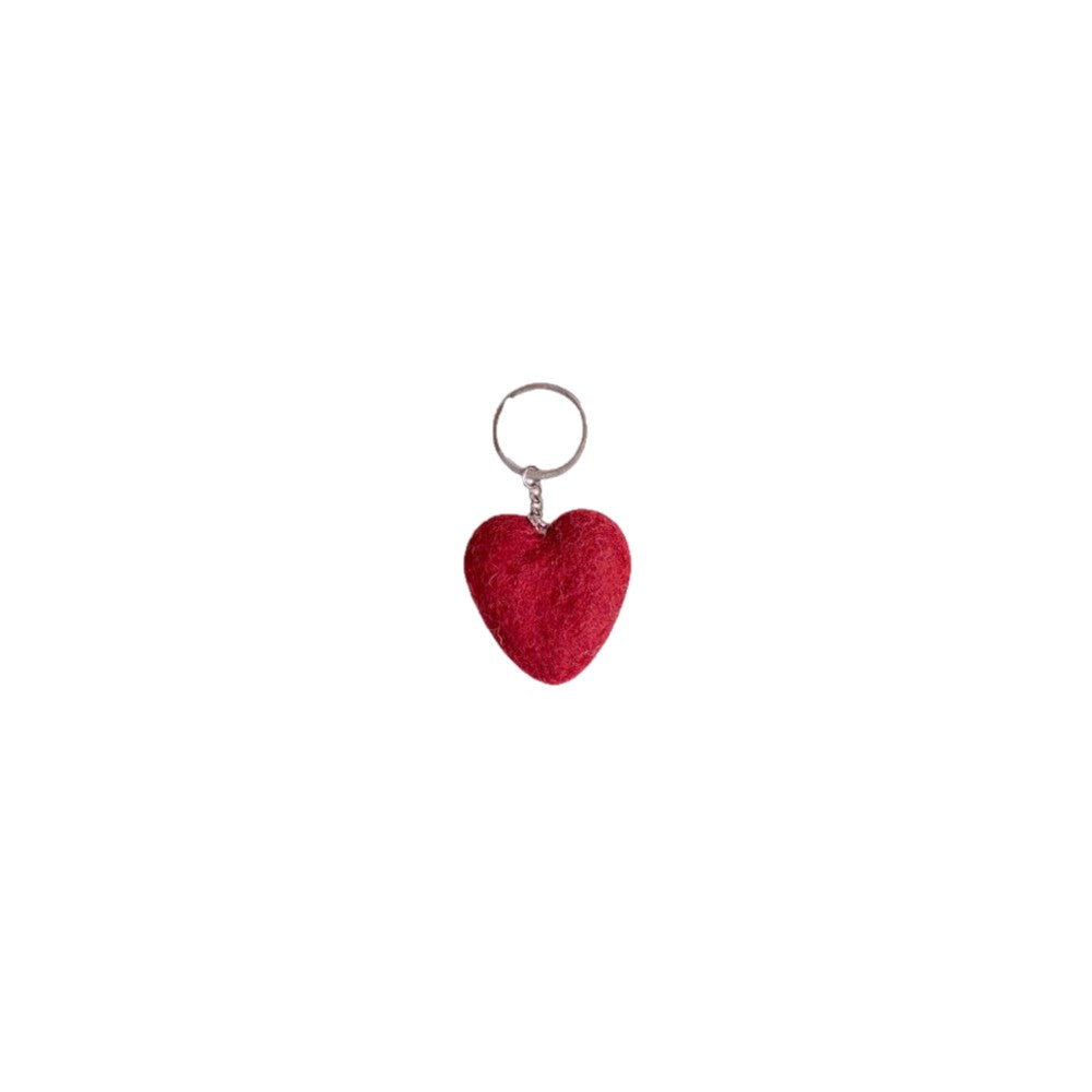 Sleutelhanger Hart - Diverse Warme Kleuren