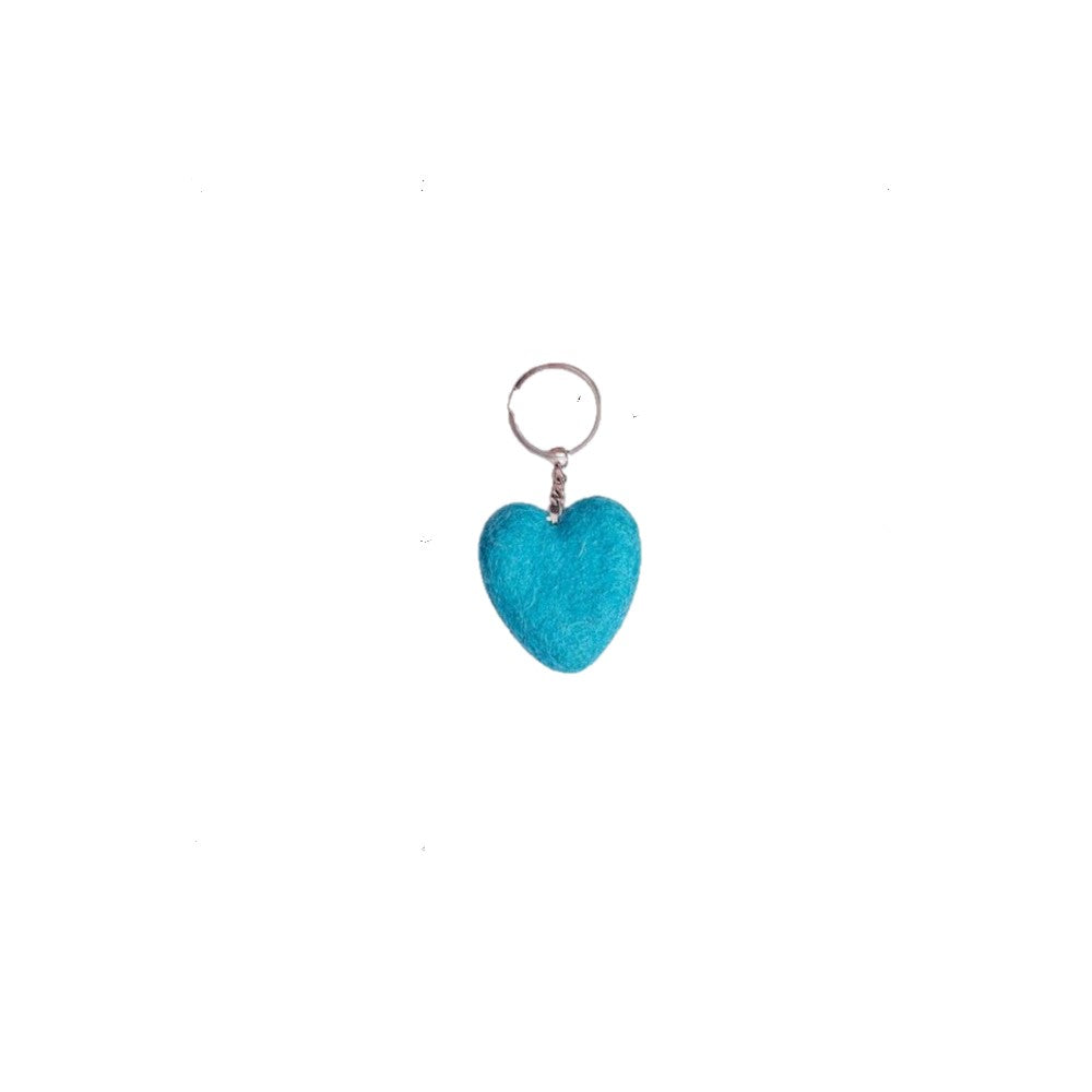 Sleutelhanger Hart - Diverse Warme Kleuren
