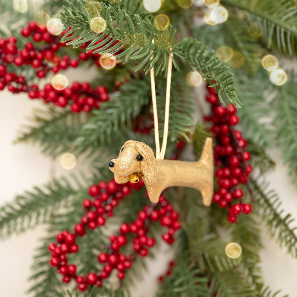 Hanger Teckel Goud