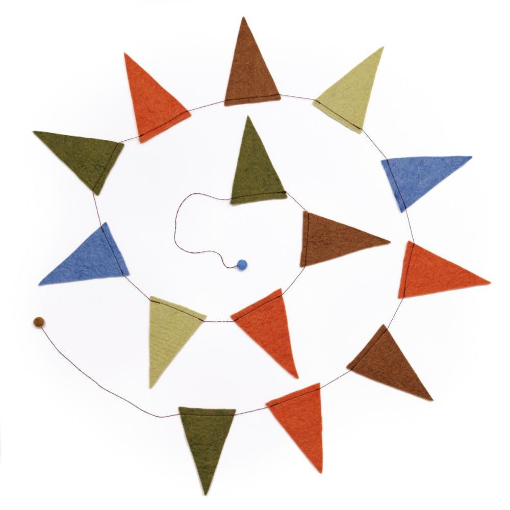 Felt Garland Flag - Various Colors