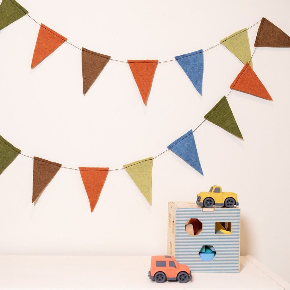 Felt Garland Flag - Various Colors