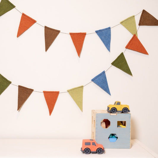 Felt Garland Flag - Various Colors