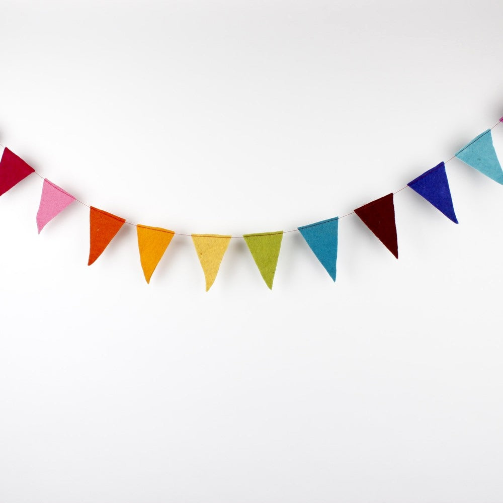 Felt Garland Flag - Various Colors