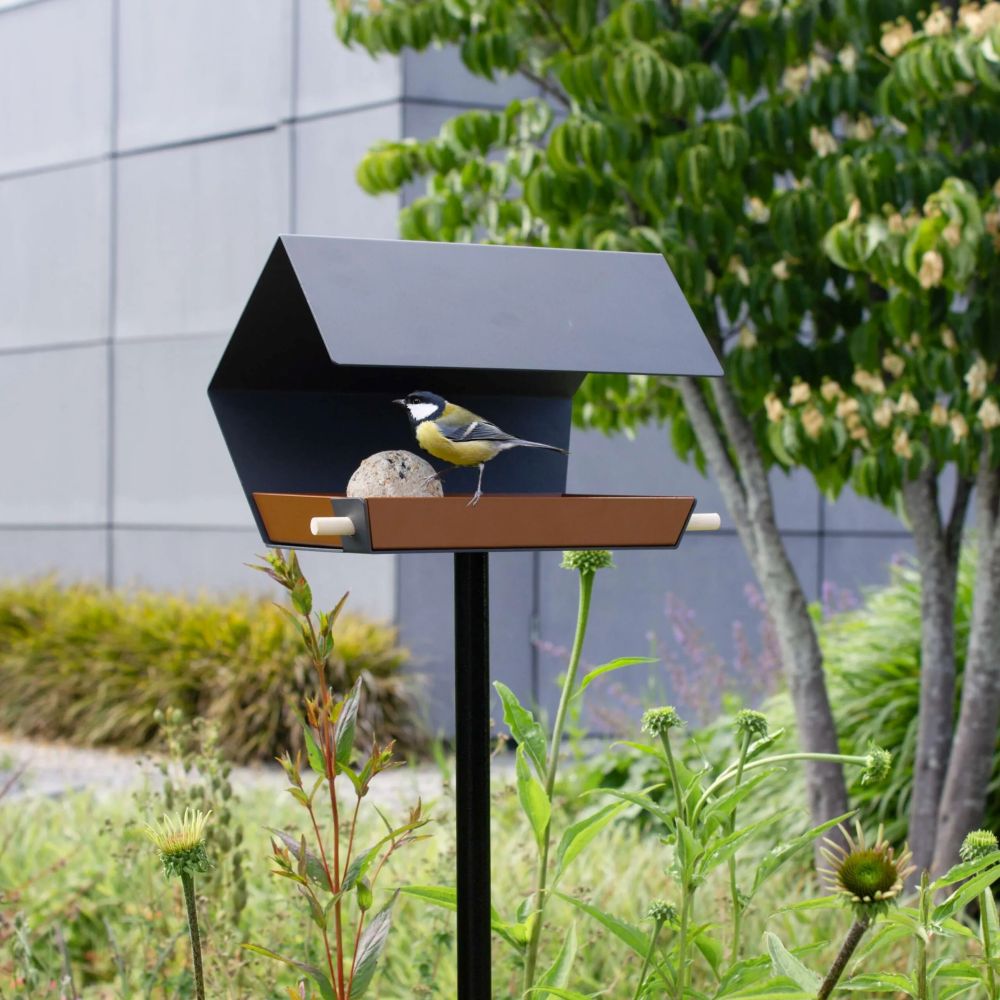 Open Diamond - Vogelvoederhuisje op paal - Diverse Kleuren