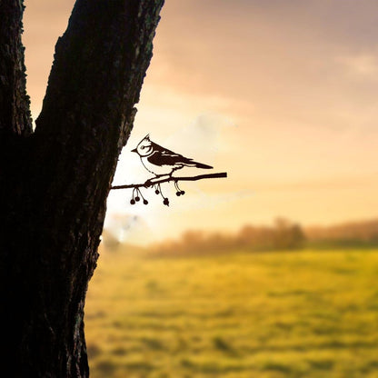 Bird Silhouette Crested Tit