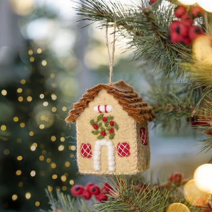 Hanger Huisje English Christmas - Diverse Kleuren