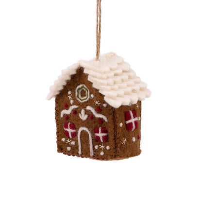 Hanger Huisje English Christmas - Diverse Kleuren