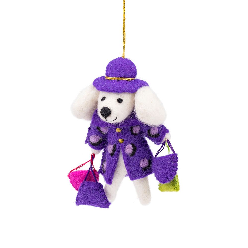 Hanger Poedel Shopaholic - Diverse Kleuren