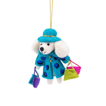 Hanger Poedel Shopaholic - Diverse Kleuren