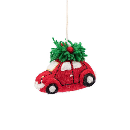 Hanger Jolly Christmas Auto met Kerstboom