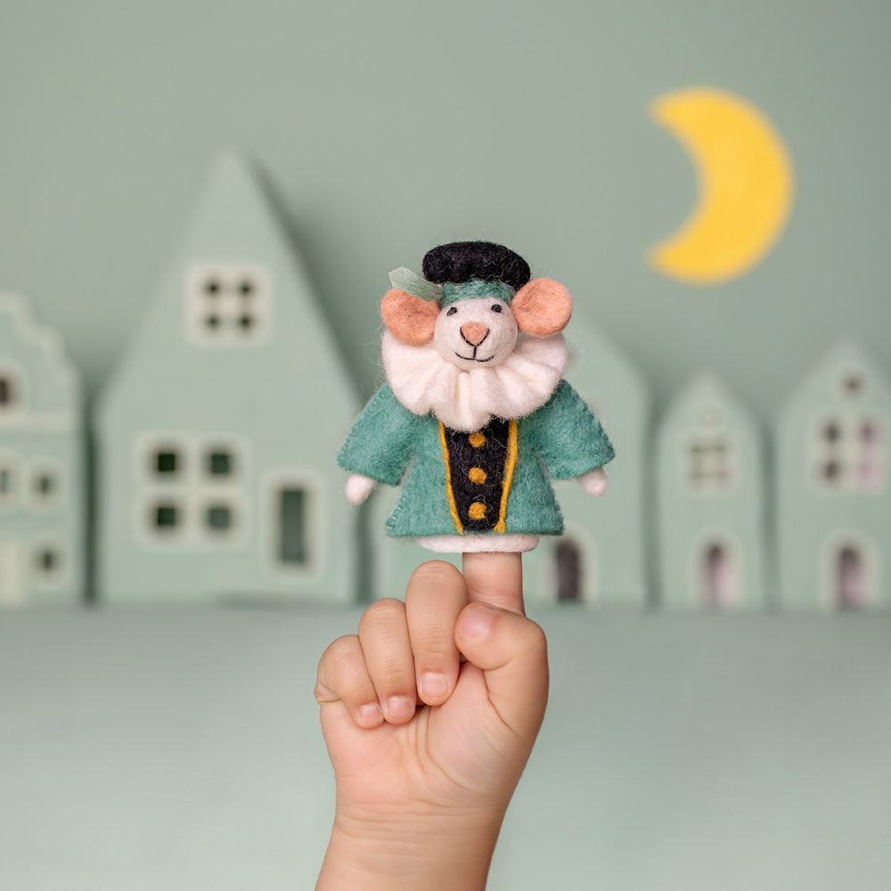 Vingerpopje Muis Pietermuis - Diverse Kleuren