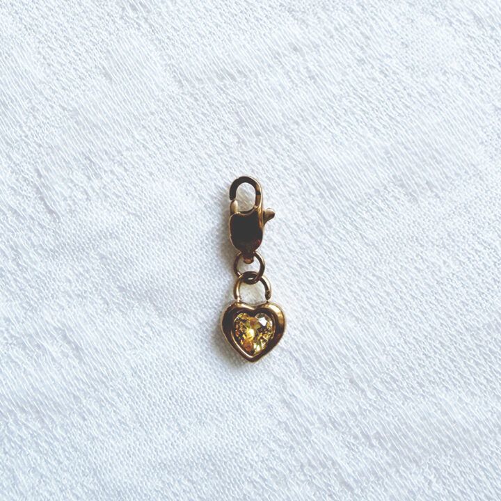 Zirkonia Hart Charm - Diverse Kleuren