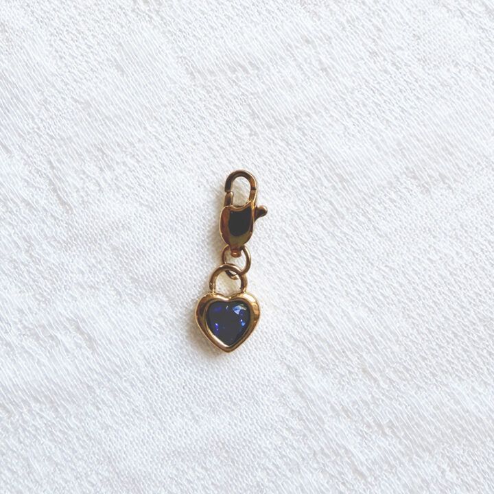 Zirkonia Hart Charm - Diverse Kleuren