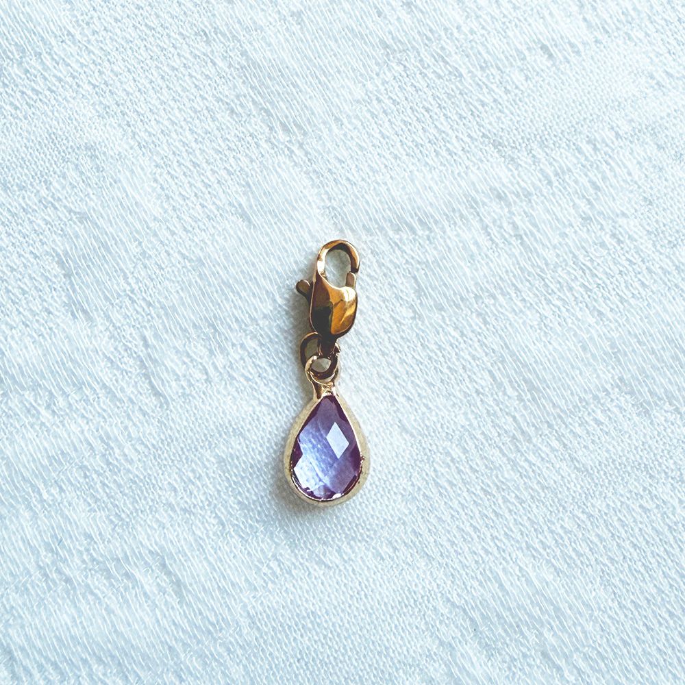 Glazen Druppel Charm - Diverse Kleuren