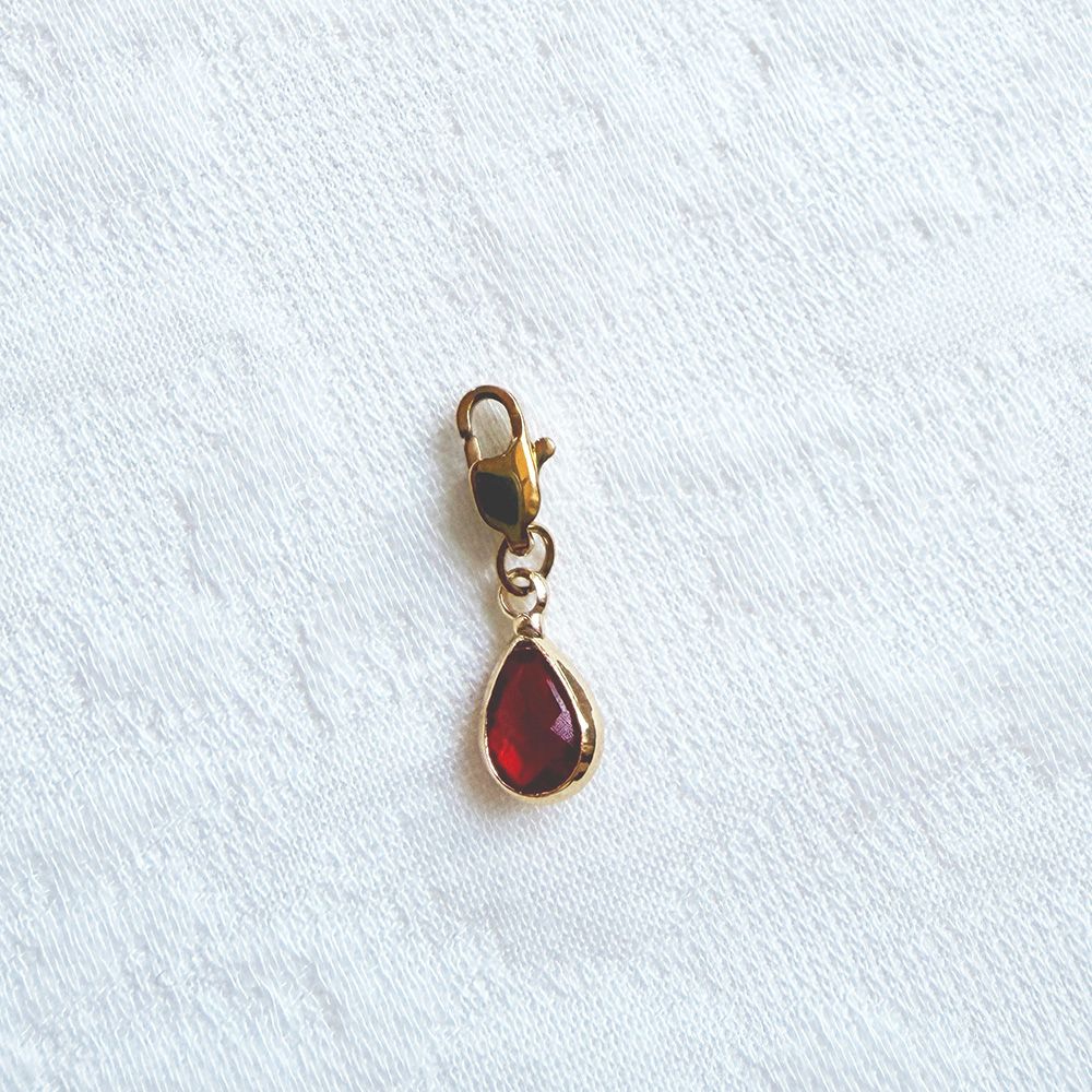 Glazen Druppel Charm - Diverse Kleuren