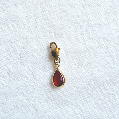Glazen Druppel Charm - Diverse Kleuren