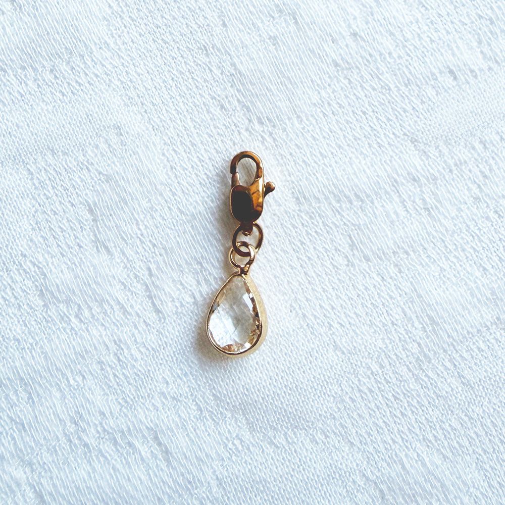 Glazen Druppel Charm - Diverse Kleuren