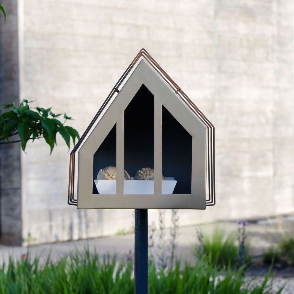 Framed Feeder - Vogelvoederhuisje op paal - Diverse Kleuren
