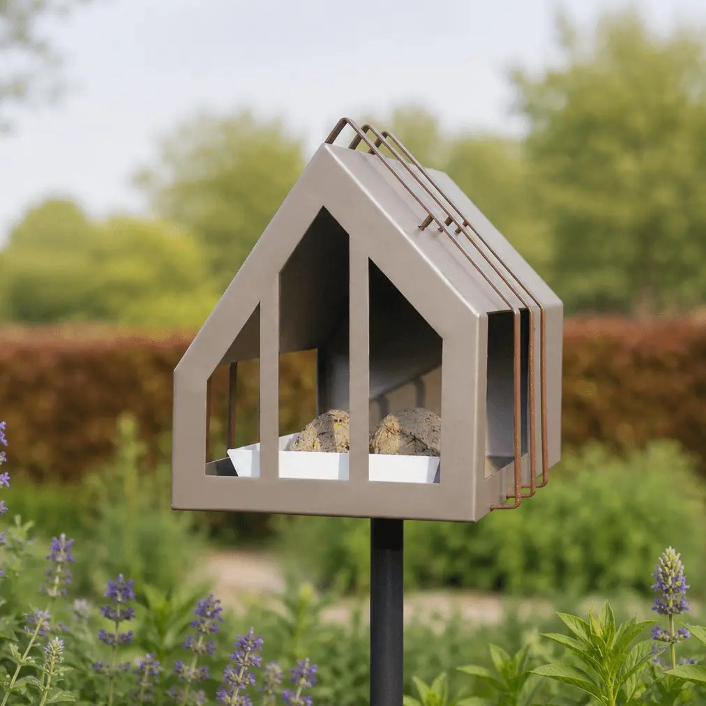 Framed Feeder - Vogelvoederhuisje op paal - Diverse Kleuren