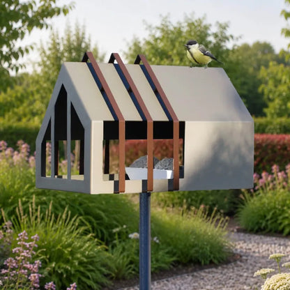 Framed Feeder - Vogelvoederhuisje op paal - Diverse Kleuren