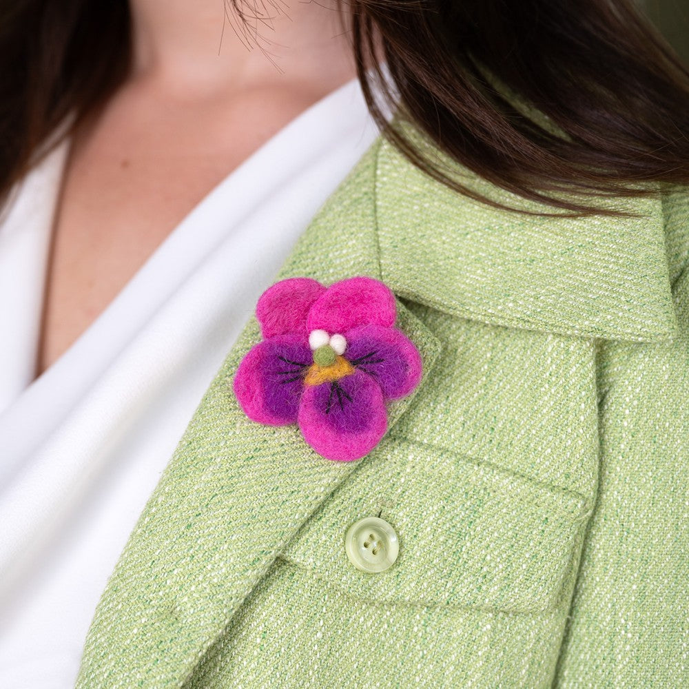 Broche Viooltje - Diverse Kleuren