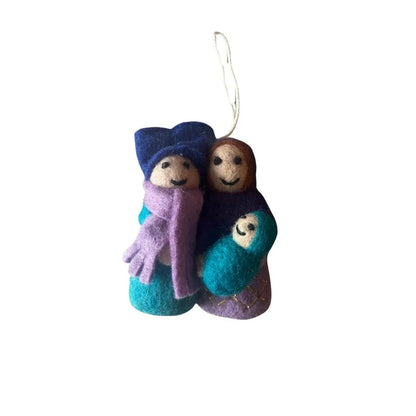 Christmas Pendant Joseph & Mary - Various Colors