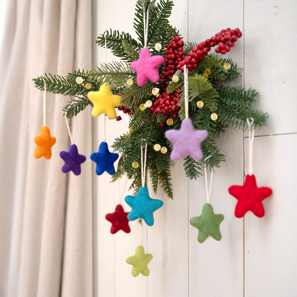 Hanger Ster Multicolor Assorti 12 st.