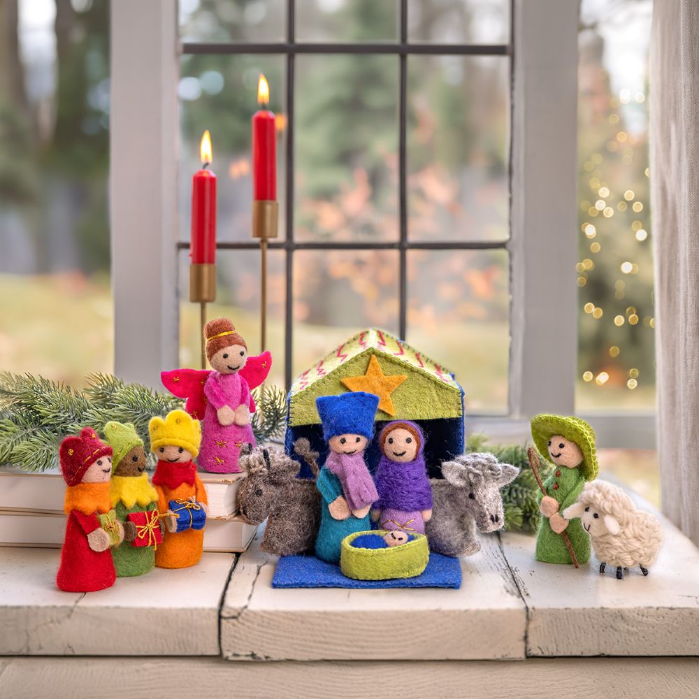 Kerststal Vilt - Diverse Kleuren